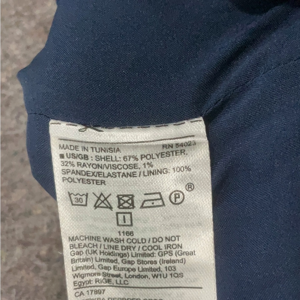 Banana Republic Navy and White Pencil Skirt - Picture 5 of 5